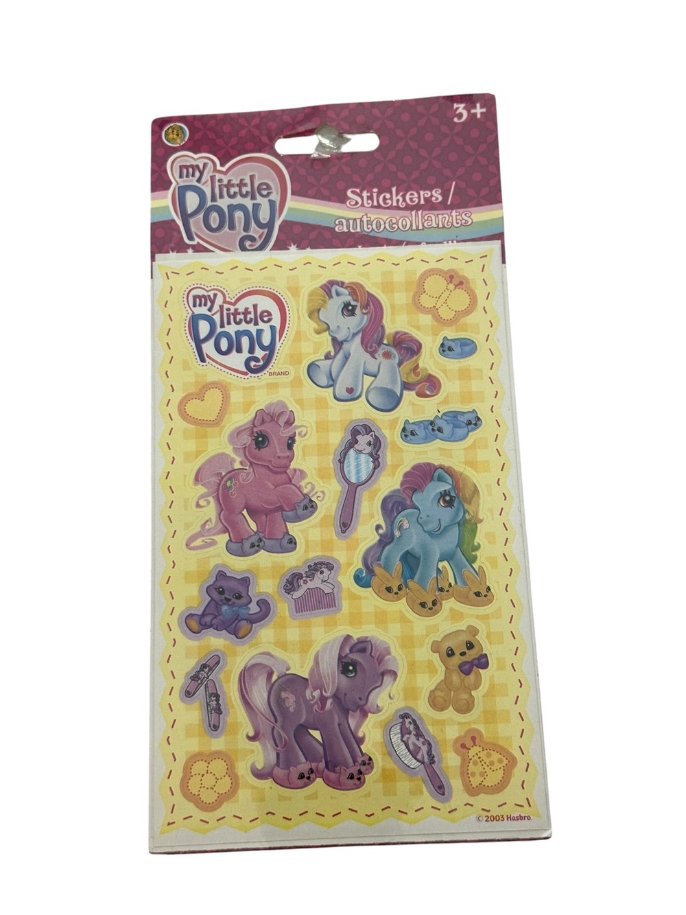NEW My Little Pony 2 Sheets Sandylion Sticker Pack, 2003, Hasbro MLP Collectible